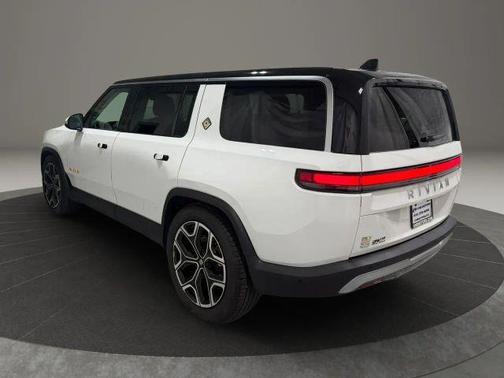 White 2024 Rivian R1S Adventure Quad Motor Large Pack