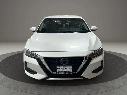 Aspen White 2021 Nissan Sentra SV