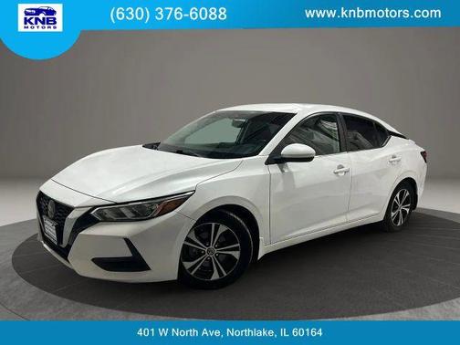 Aspen White 2021 Nissan Sentra SV