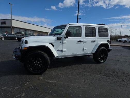 Bright White Clearcoat 2025 Jeep Wrangler 4xe Sahara