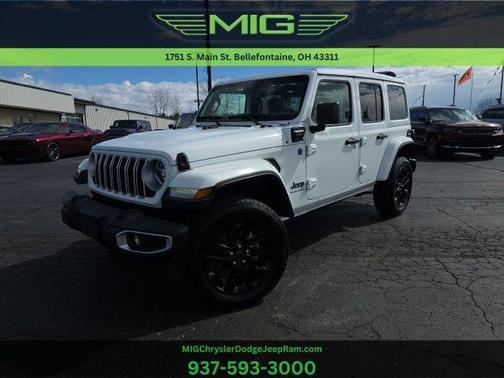 Bright White Clearcoat 2025 Jeep Wrangler 4xe Sahara