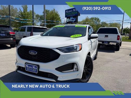 Star White Metallic Tri-Coat 2022 Ford Edge ST Line