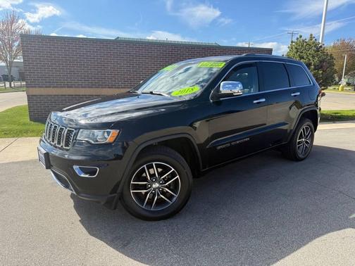 Diamond Black Crystal Pearlcoat 2018 Jeep Grand Cherokee Limited