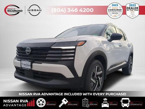 Aspen White Tricoat/Super Black 2026 Nissan Kicks SV