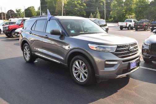 Gray 2021 Ford Explorer XLT