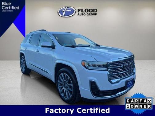 White Frost Tri-Coat 2023 GMC Acadia Denali