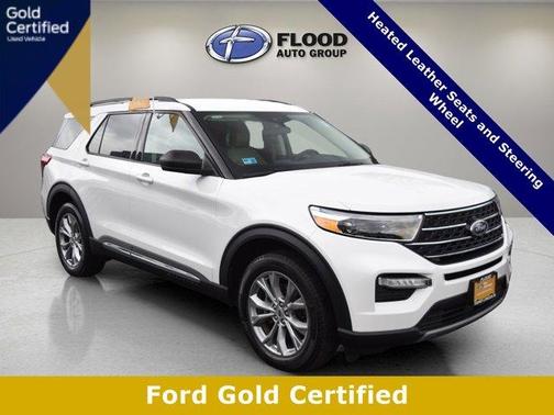 Star White Metallic Tri-Coat 2023 Ford Explorer XLT