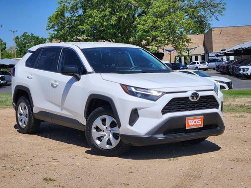 White 2023 Toyota RAV4 LE