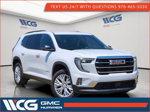 White 2024 GMC Acadia AWD Elevation