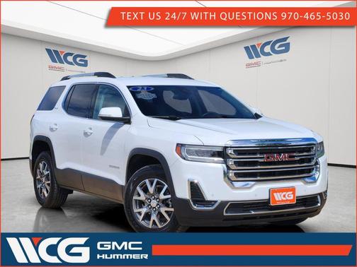 White 2023 GMC Acadia AWD SLE