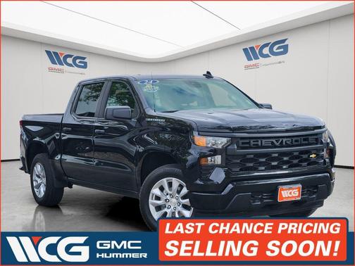 Black 2024 Chevrolet Silverado 1500 Custom