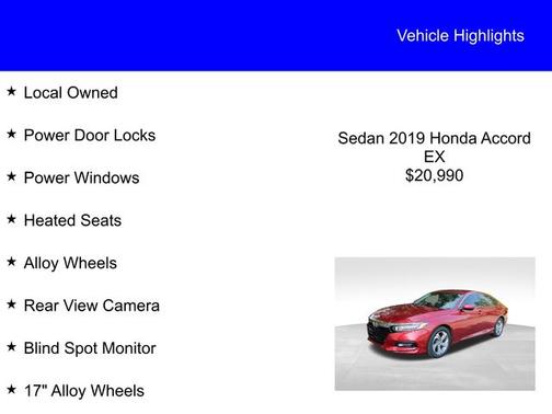 2019 Honda Accord EX