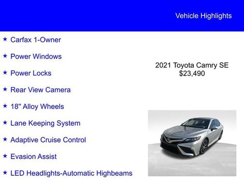 2021 Toyota Camry SE