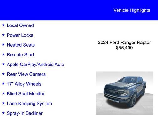 2024 Ford Ranger RAPTOR