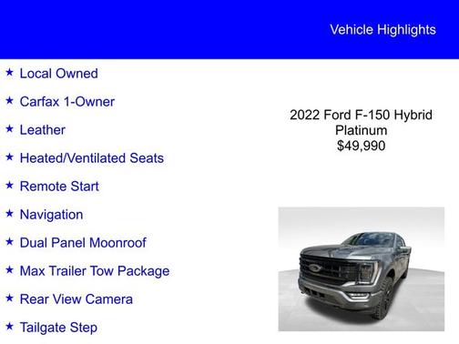 2022 Ford F-150 PLATINUM