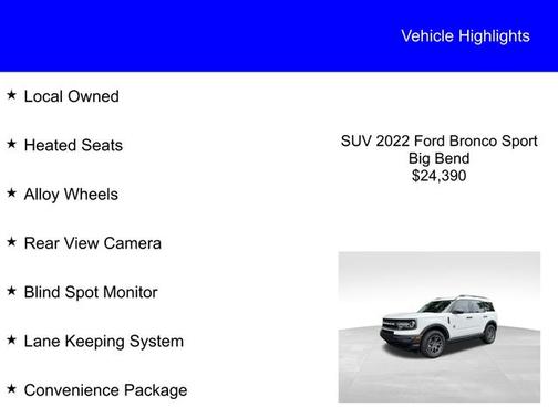 2022 Ford Bronco Sport BIG BEND
