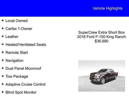 2018 Ford F-150 KING RANCH