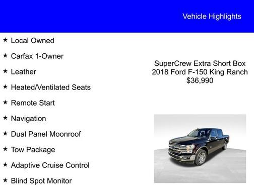 2018 Ford F-150 KING RANCH