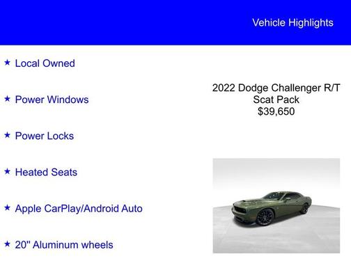 2022 Dodge Challenger R/T SCAT PACK