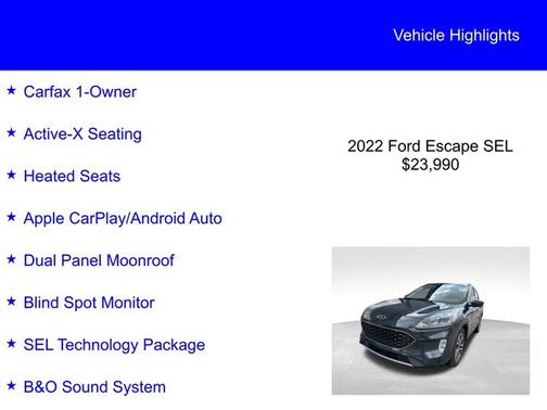 2022 Ford Escape SEL