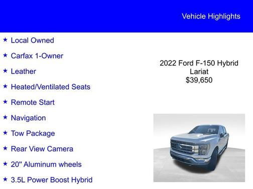 2022 Ford F-150 LARIAT