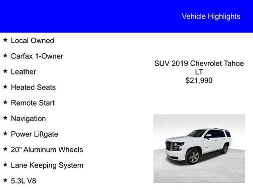 2019 Chevrolet Tahoe LT