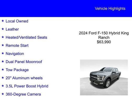 2024 Ford F-150 KING RANCH