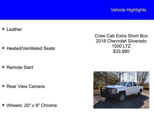 2018 Chevrolet Silverado 1500 LTZ