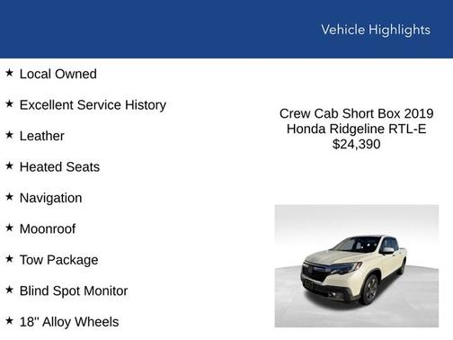 2019 Honda Ridgeline RTL-E