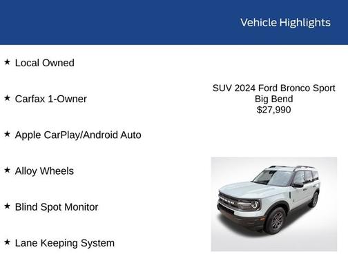 CACTUS GRAY 2024 Ford Bronco Sport BIG BEND