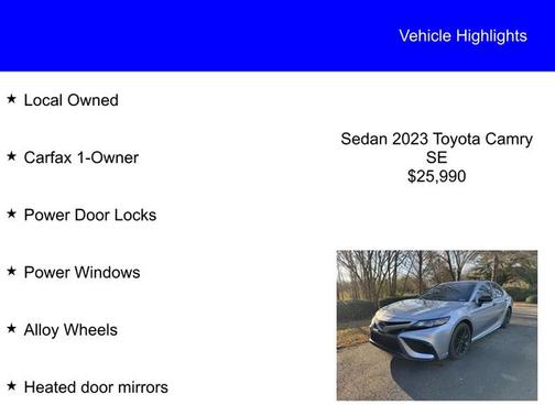 2023 Toyota Camry SE