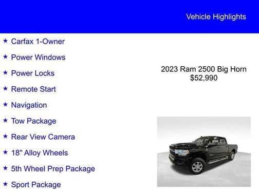 2023 RAM 2500 BIG HORN