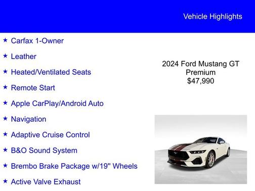 2024 Ford Mustang GT PREMIUM
