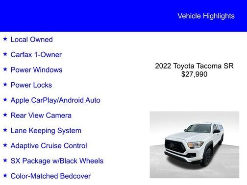 2022 Toyota Tacoma SR