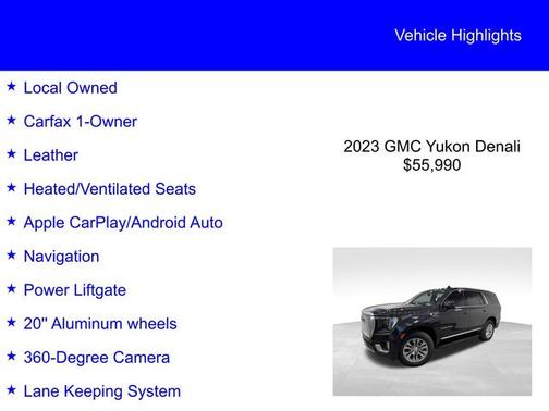 Titanium Rush Metallic 2023 GMC Yukon DENALI
