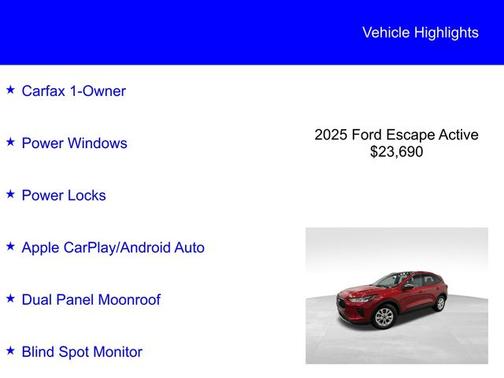 2025 Ford Escape ACTIVE