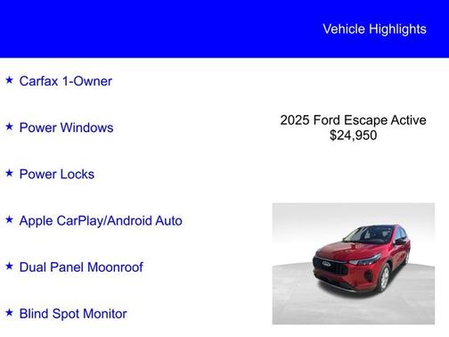 2025 Ford Escape ACTIVE