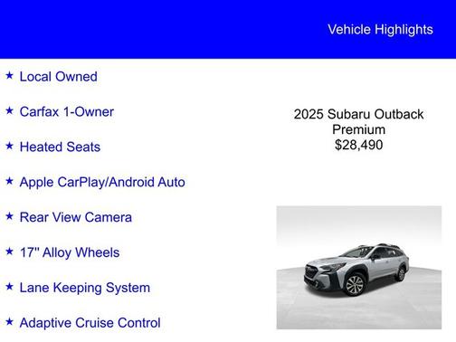 2025 Subaru Outback PREMIUM