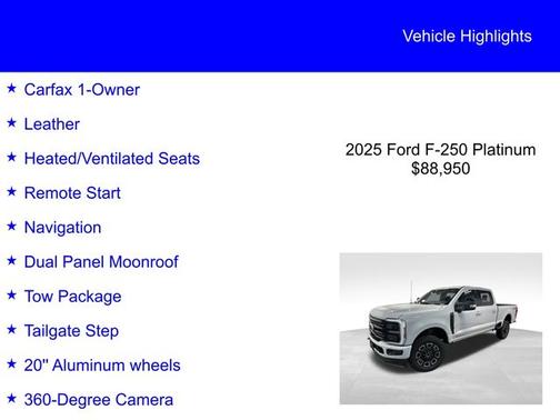 2025 Ford F-250 PLATINUM