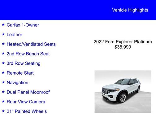 2022 Ford Explorer PLATINUM