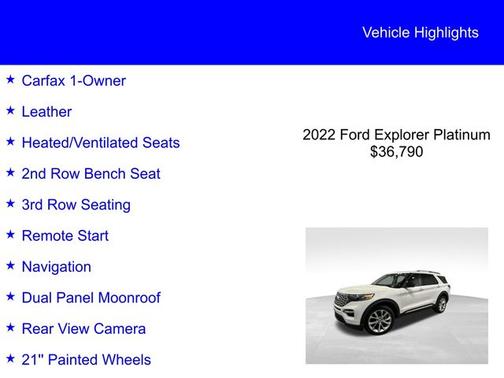 2022 Ford Explorer PLATINUM