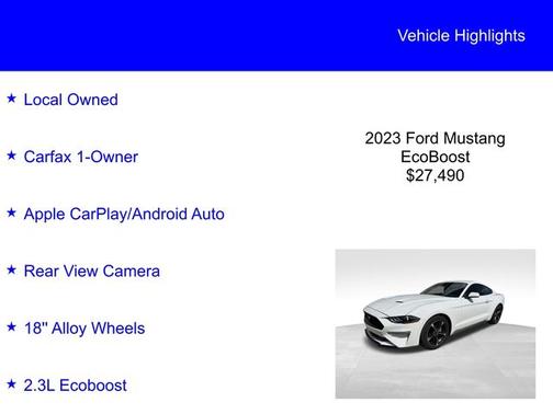 2023 Ford Mustang ECOBOOST