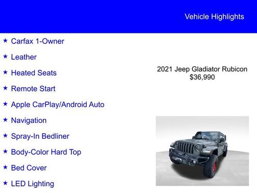 2021 Jeep Gladiator RUBICON