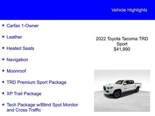 2022 Toyota Tacoma TRD SPORT
