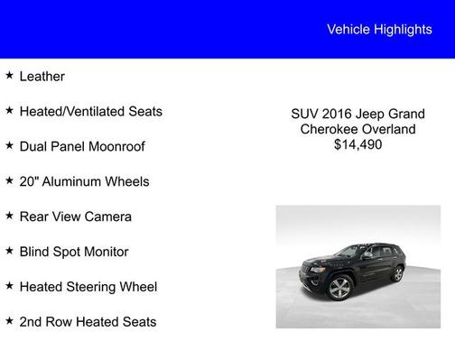 2016 Jeep Grand Cherokee OVERLAND