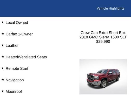 Red Quartz Tintcoat 2018 GMC Sierra 1500 SLT