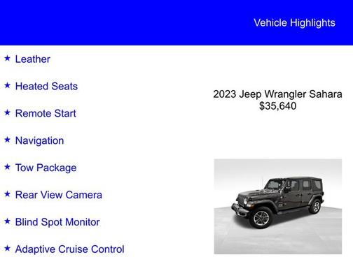 2023 Jeep Wrangler SAHARA