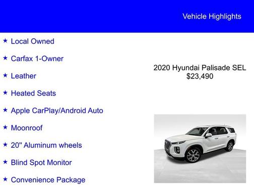 2020 Hyundai PALISADE SEL