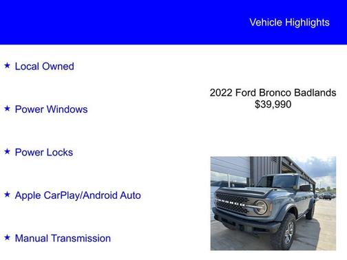 2022 Ford Bronco BADLANDS
