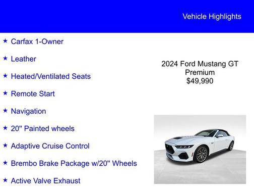 2024 Ford Mustang GT PREMIUM